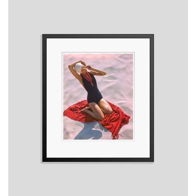 Modern Girl on the Beach by Toni Frissell Framed C Print For Sale - Image 3 of 3