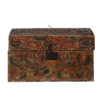 18th Century Hand Painted French Wedding Box For Sale
