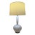 Large Mid-Century Style White Opaline Glass Table Lamp - 32" For Sale