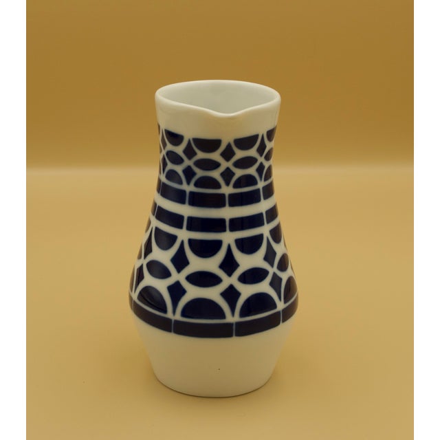 A matched Sargadelos O Castro creamer and lidded sugar bowl, produced in Galicia, Spain during the Seminario Sargadelos...