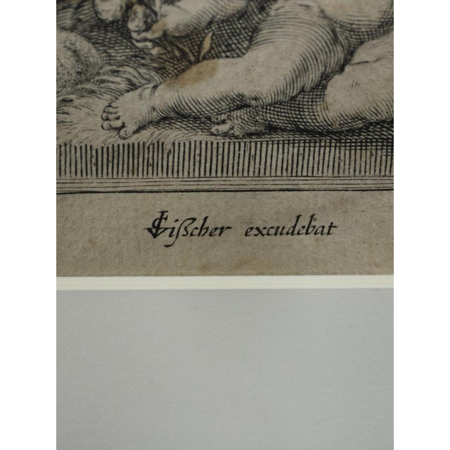 Jan Pietersz Saenredam, Nude Venus & Cupid, 17th Century, Engraving, Framed For Sale - Image 17 of 18
