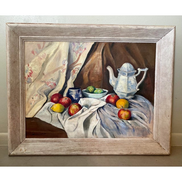 Mid 20th Century Fruit Still Life Painting, Framed For Sale - Image 11 of 11