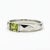 Peridot Solitaire Ring for Men Silver, Gold, Size 10 For Sale - Image 4 of 7