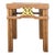 Chinese Vintage Light Brown Square Wood Ming Style Stool Table For Sale
