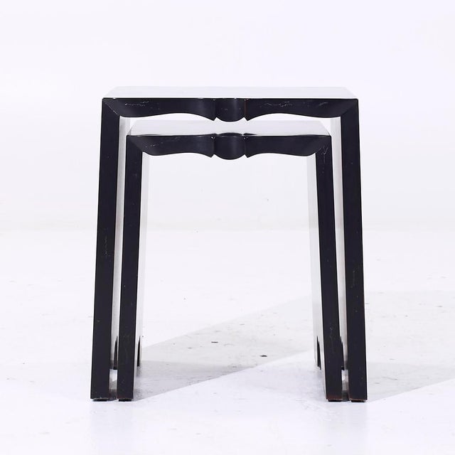 Wood Barbara Barry for Baker Nesting Tables For Sale - Image 7 of 10