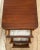 Brass 1920s Art Deco Side Table, Nightstand, Chest of Three Drawers, Walnut, Brass Pulls For Sale - Image 8 of 13