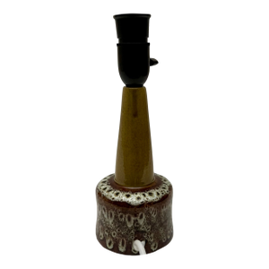 Lava Style Table Lamp From p.m Ceramics, Denmark 1970s.