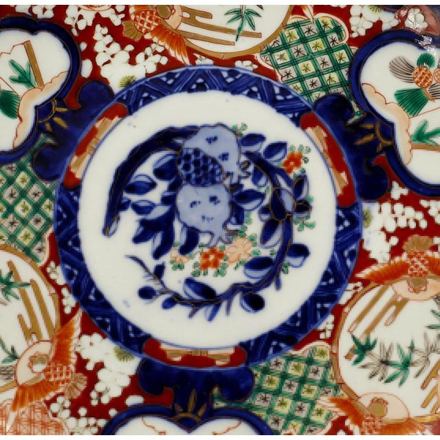 19th Century Japanese Porcelain Wall Plate For Sale - Image 4 of 5