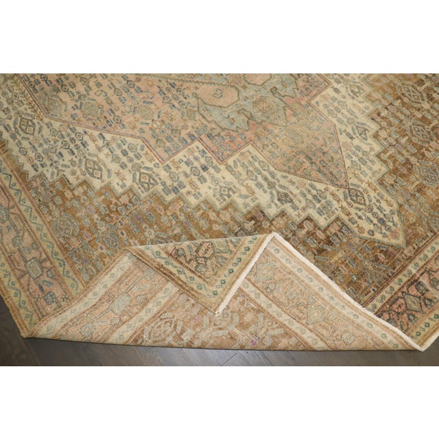 Persian Antique Mint Lavender Color Persian Senneh Rug no. j5194 For Sale - Image 3 of 9