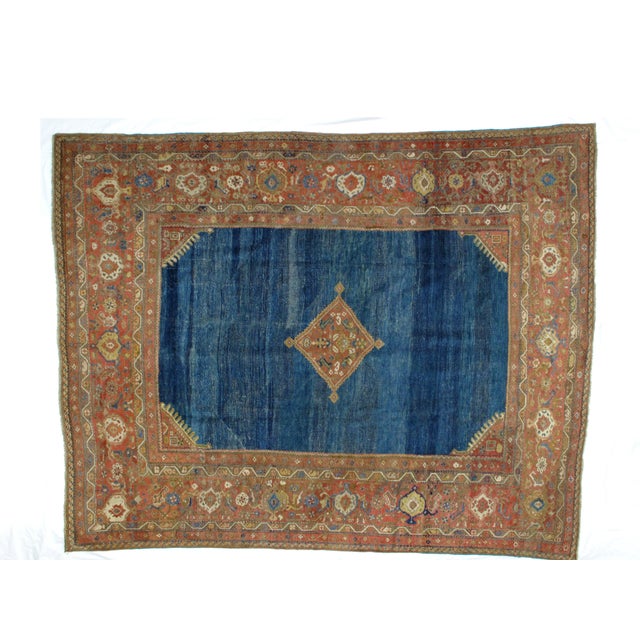 Leon Banilivi Antique Royal Blue Persian Ferahan Carpet ...