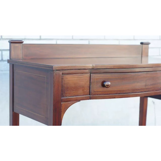 Mahogany Sheraton Server Sideboard Table Antique 20th Century Refinished For Sale In Philadelphia - Image 6 of 11