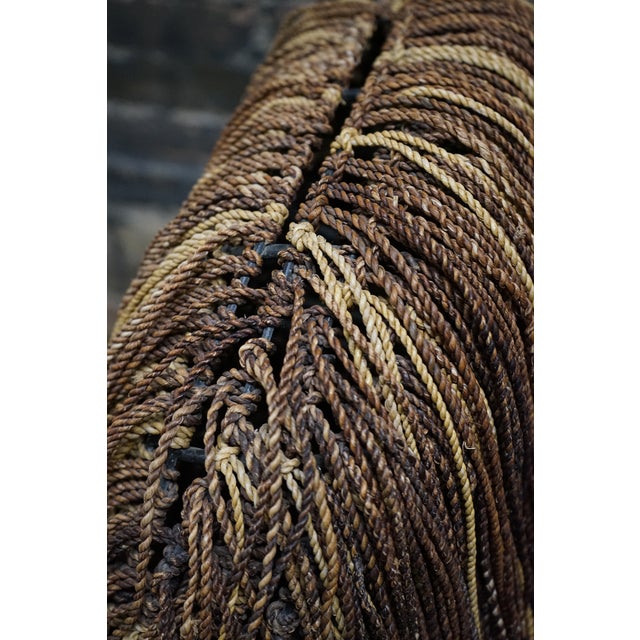 Mid-Century Modern 1970s Shaggy Rope Chair Aka the "Cousin It" in the Style of Corito Escario-Yu or the Campana Bros For Sale - Image 3 of 7