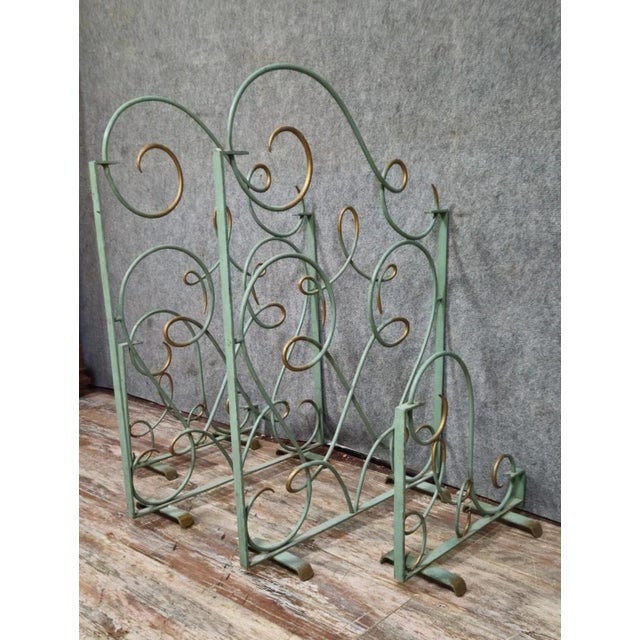 Metal Large Art Deco Grid Elements, 1930s, Set of 4 For Sale - Image 7 of 8
