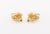 Infinity Knot Carved Glass and 18k Yellow Gold Earrings For Sale In New York - Image 6 of 8