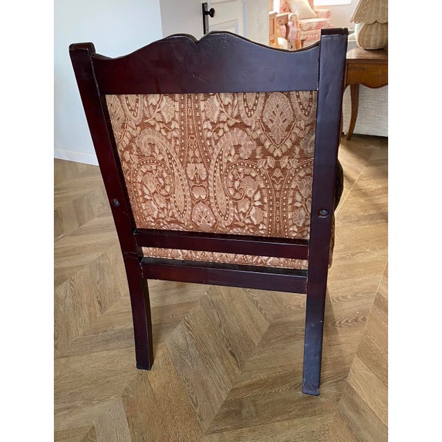 1940's Carved Wooden Swan Chair For Sale - Image 4 of 7