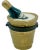 Late 20th Century Vintage Champagne Bottle Bucket Box Miniature For Sale - Image 4 of 12