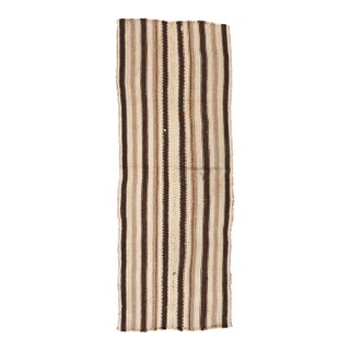 Striped Vintage Kilim Rug - 2`3″ X 6`5″ For Sale