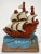 Early 20th Century Vintage Colorful Cast Aluminum Ship Motif Bookend Pair For Sale - Image 5 of 6