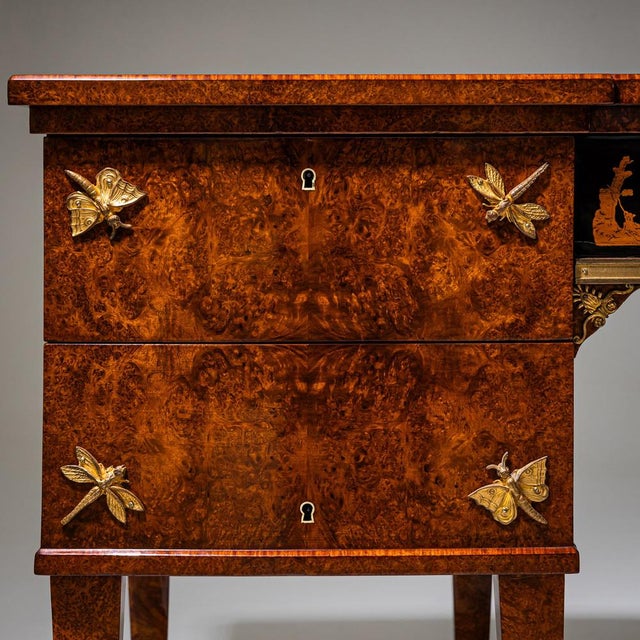 Antique Italian Thuya Burl Desk, 1900 For Sale - Image 12 of 14