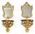 Antique 19th Century Shelves with Mirrors, Rome, Set of 4 For Sale