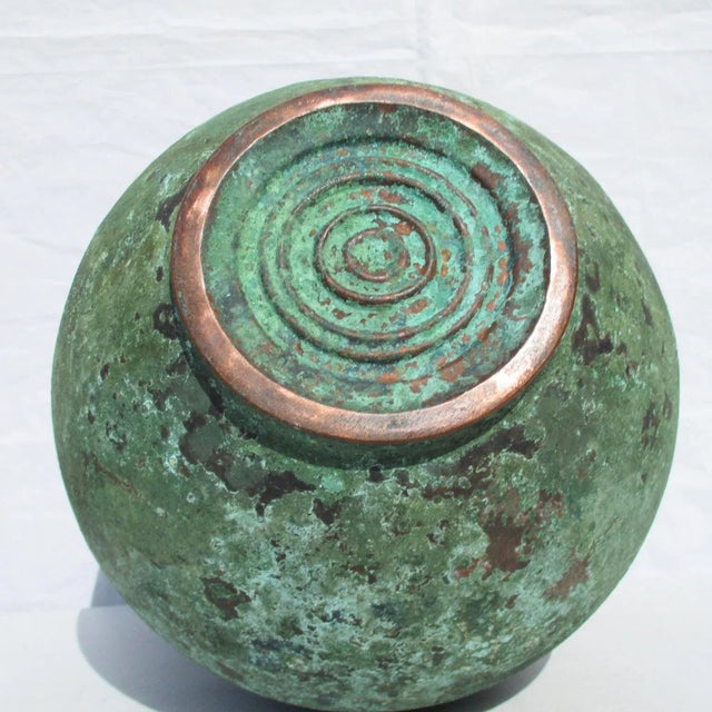 Antique Grand Tour Two Handled Bronze Vessel For Sale - Image 9 of 11