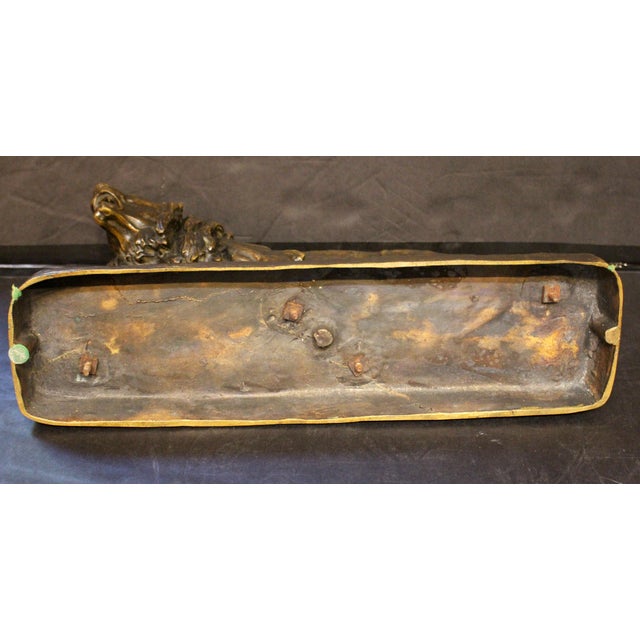 Circa 1855-1890 French Animalier Bronze of a Stalking Lion by Louis Vidal For Sale In Raleigh - Image 6 of 7