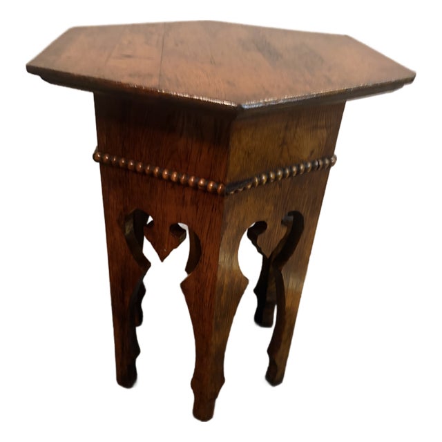 Antique Moorish-Style Accent Table For Sale
