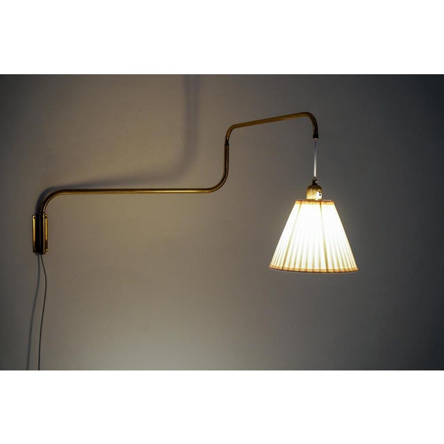 Swedish Wall Lamp in Brass, 1940s For Sale - Image 16 of 18