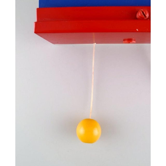 Blue Vintage Wall Lamps by Ettore Sottsass for Ikea, 1980s, Set of 2 For Sale - Image 8 of 11