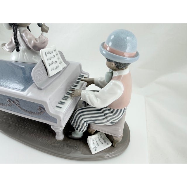 Sculpture Materials Retired LLadro Jazz Duo Pianist and Singer Black Legacy Collection - Spain For Sale - Image 7 of 9