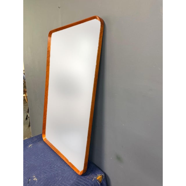 Mid-Century Modern Pedersen & Hansen Teak Wall Mirror in Teak Mid 20th Century For Sale - Image 3 of 12