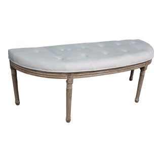 French Style Tufted Window Bench For Sale