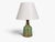 1970s Danish Modern, Table Lamp, Green Glazed Stoneware For Sale - Image 4 of 10