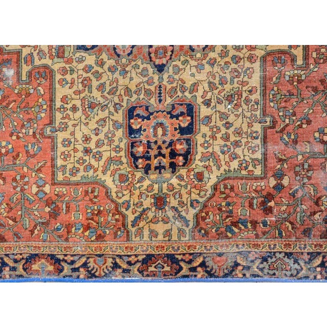 Textile Early 20th Century Sarouk Farahan Rug For Sale - Image 7 of 11
