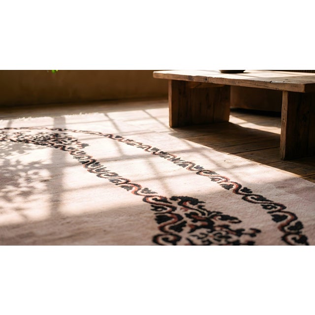 Textile 1920s Gray Minimalist Solid Antique Art Deco Rug 9'2" X 12'3" Handknotted Wool Carpet For Sale - Image 7 of 8
