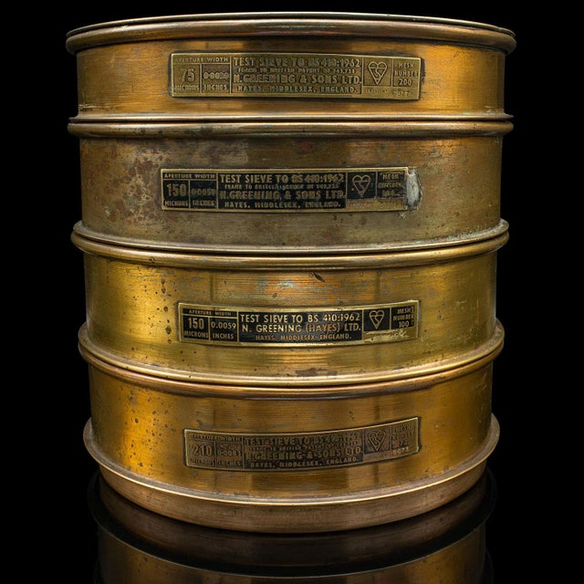 1965's Large Set of 8 Vintage Lab Sieves For Sale - Image 11 of 12