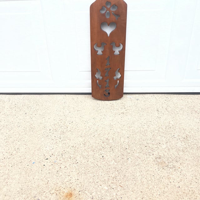 English Carved Maple Tell City Chair Co. Oar For Sale - Image 3 of 11