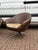 Pair Of Mid Century Swivel Pod Armchairs Very stylish shape. The seat cushions come off so easy to re cover if you so...