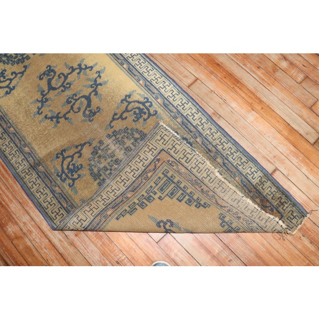 Late 19th Century 19th Century Long Antique Chinese Runner - 2'5" x 14'5" For Sale - Image 5 of 6
