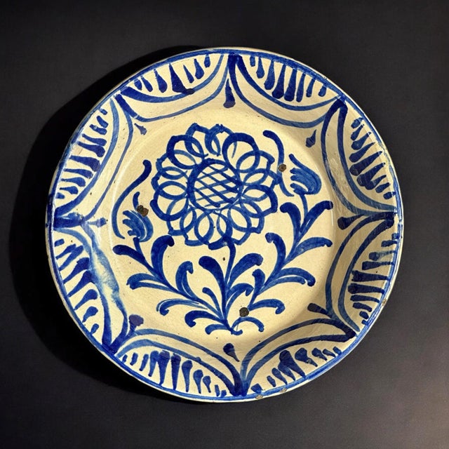 Large Spanish Blue and White Fajalauza Bowl from Befos For Sale - Image 9 of 9
