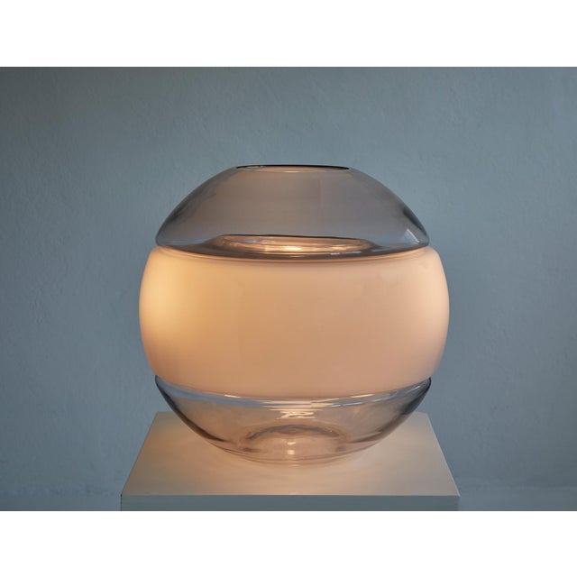 Spherical Glass Table Lamp by Carlo Nason for Linea Gb, Italy, 1970s, in Flawless conditions. Designed 1970 to 1979 I have...