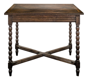 Oak Table with Spool Legs