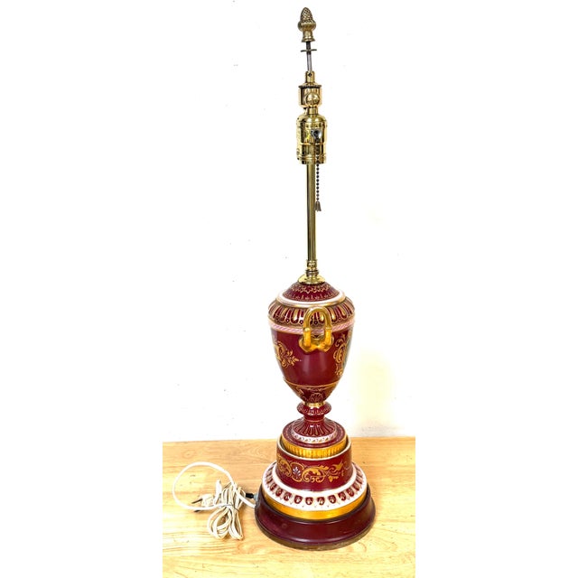 Early 20th Century “Good Night” Vienna Style Porcelain Urn Lamp Maiden and Candle, Signed F. Koller For Sale - Image 11 of 16