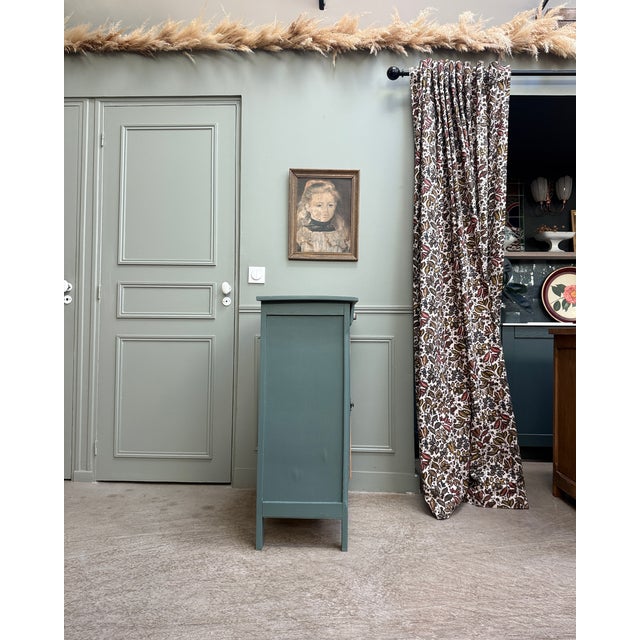 Wood Small Parisian Painted Buffet, 1950s For Sale - Image 7 of 18