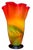 Contemporary Murano Sunburst of Colors Art Glass Fazzoletto Vase For Sale - Image 3 of 18