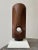 Constantin Brancusi Vintage Large-Scale Kinetic Teak Mask Sculpture Mounted to Painted Wood Tiered Base by Paul Bechtold, Circa Mid 20th Century For Sale - Image 4 of 18