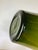 Mid 20th Century Vintage Mid-Century Italian Empoli-Style Cased Glass Bottle Vase in Olive Green For Sale - Image 5 of 9