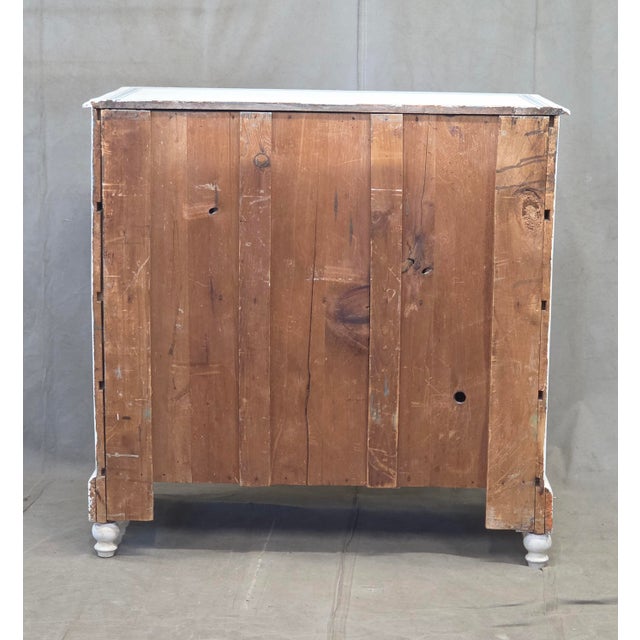 Antique 19th C. Painted Pine Dresser Chest of Drawers With Greek Key Motif For Sale - Image 17 of 17