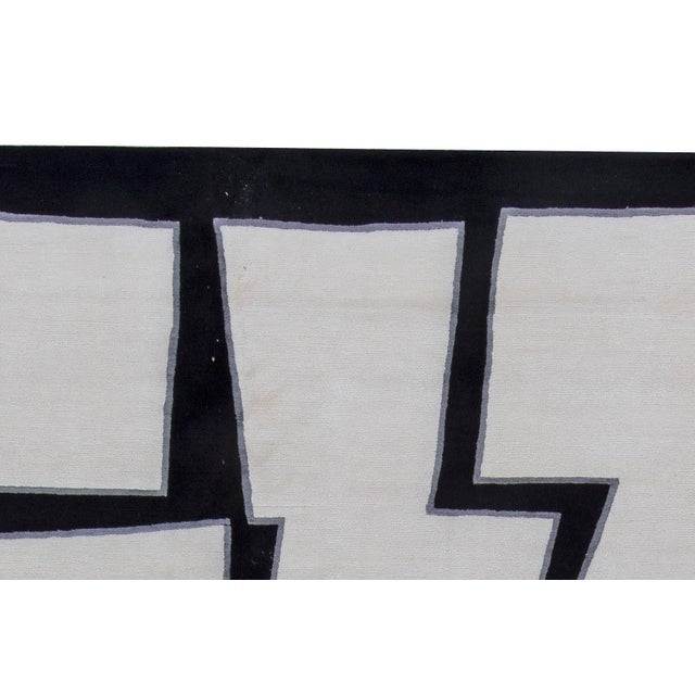 Early 21st Century Contemporary Cubist Inspired Handmade Silk and Wool Rug by Doris Leslie Blau For Sale - Image 5 of 7