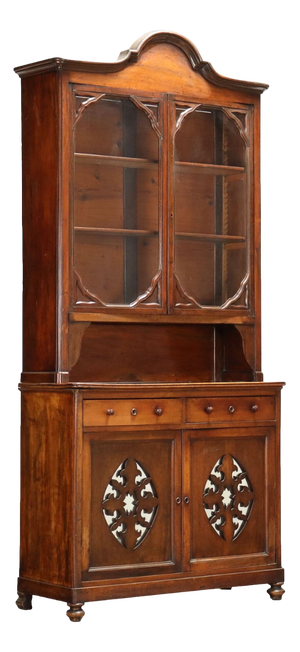Antique Double Top Showcase with Drawers